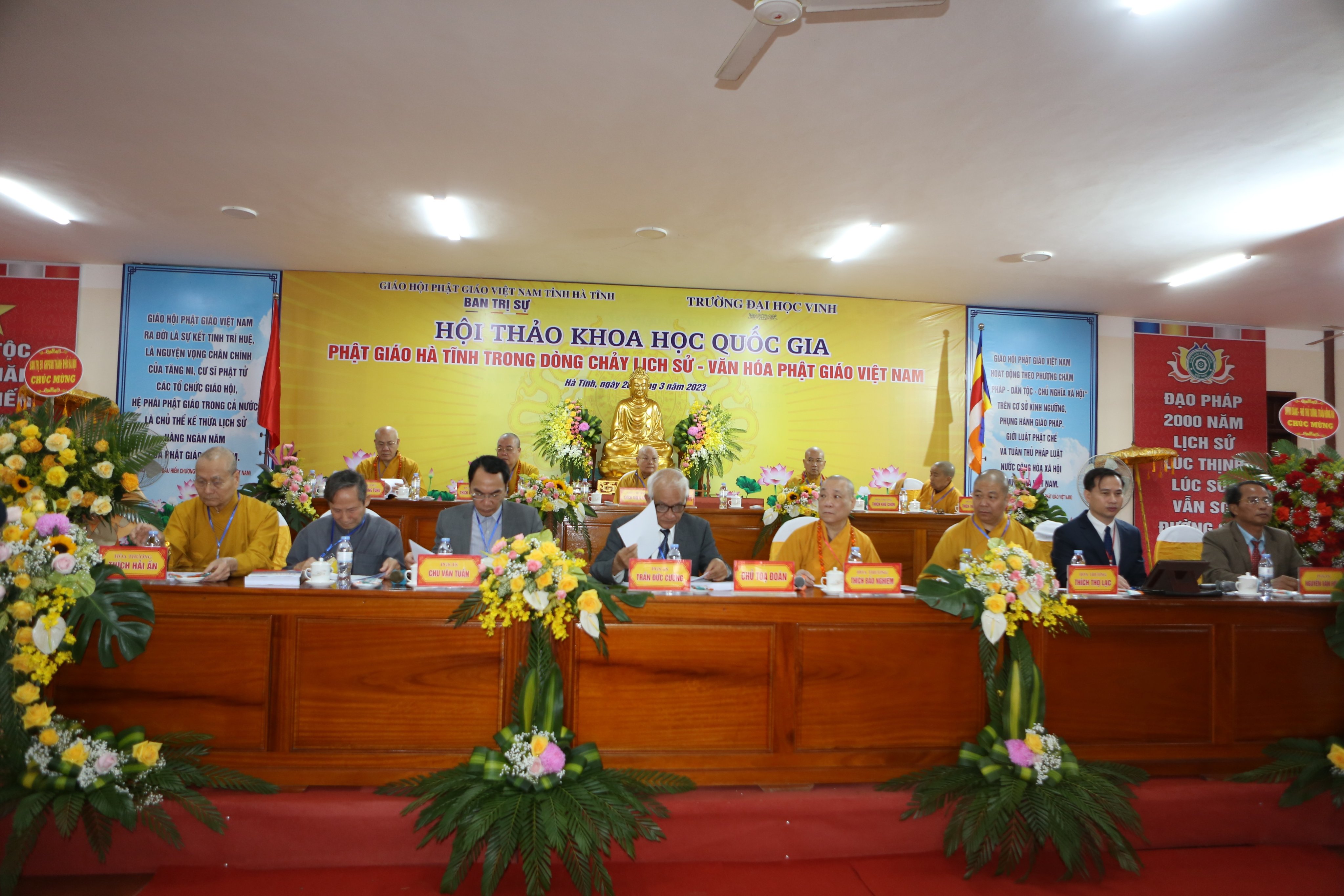 Tổ chức Hội thảo khoa học quốc gia “Phật giáo Hà Tĩnh trong dòng chảy lịch sử - văn hóa Phật giáo Việt Nam”
