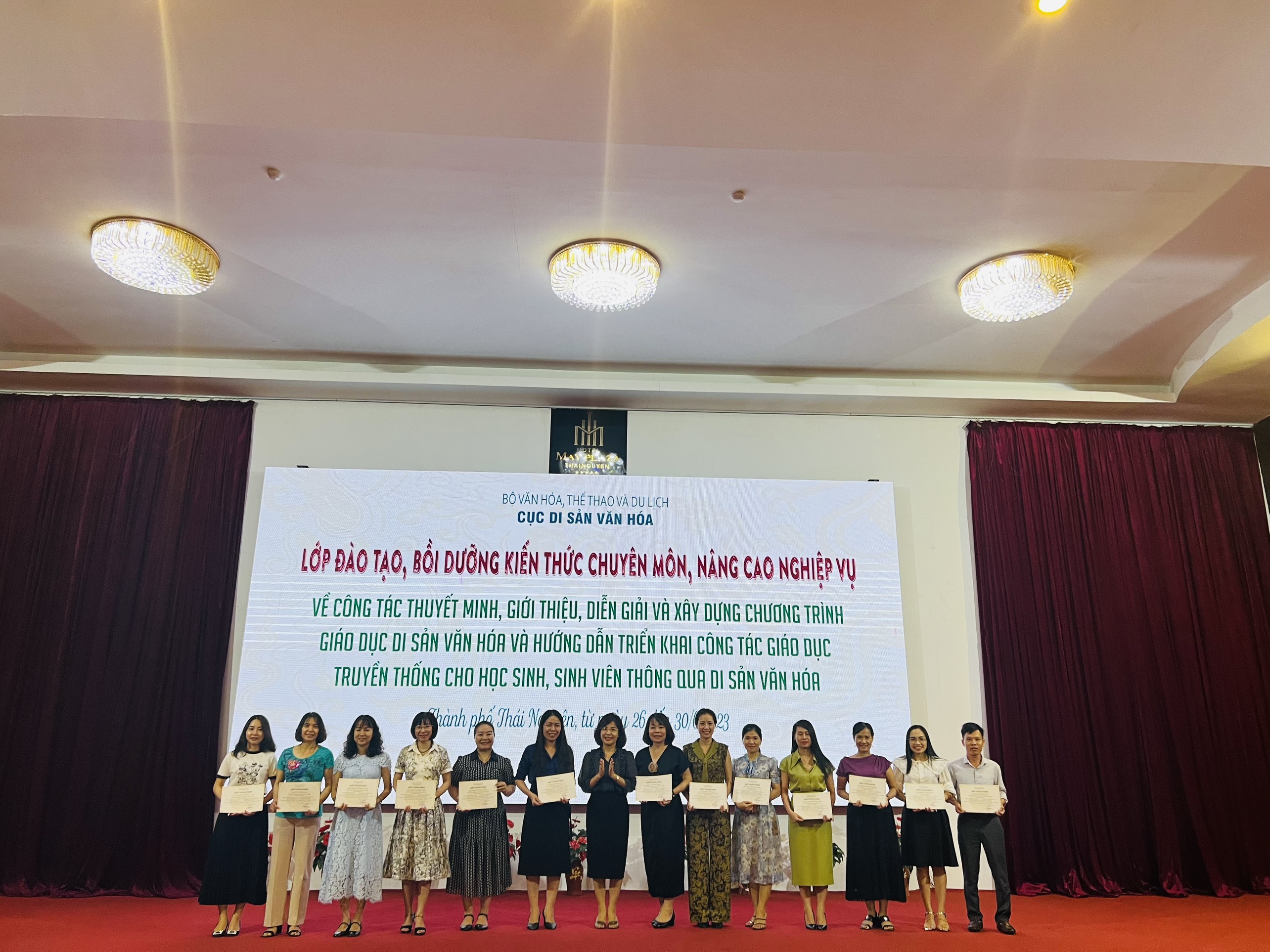 Bảo tàng tỉnh Hà Tĩnh và các Khu di tích tham gia lớp đào tạo, bồi dưỡng kiến thức chuyên môn, giáo dục di sản năm 2023